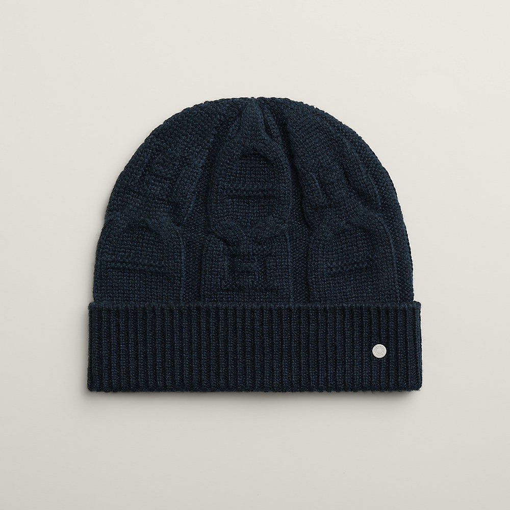 Winter Faubourg beanie - Blue | Hermès Singapore